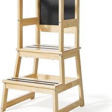 Kids Kitchen Step Stool Toddler Standing Tower Natural