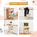 Kids Kitchen Step Stool Toddler Standing Tower Natural