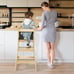 Kids Kitchen Step Stool Toddler Standing Tower Natural
