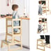 Kids Kitchen Step Stool Toddler Standing Tower Natural