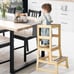 Kids Kitchen Step Stool Toddler Standing Tower Natural