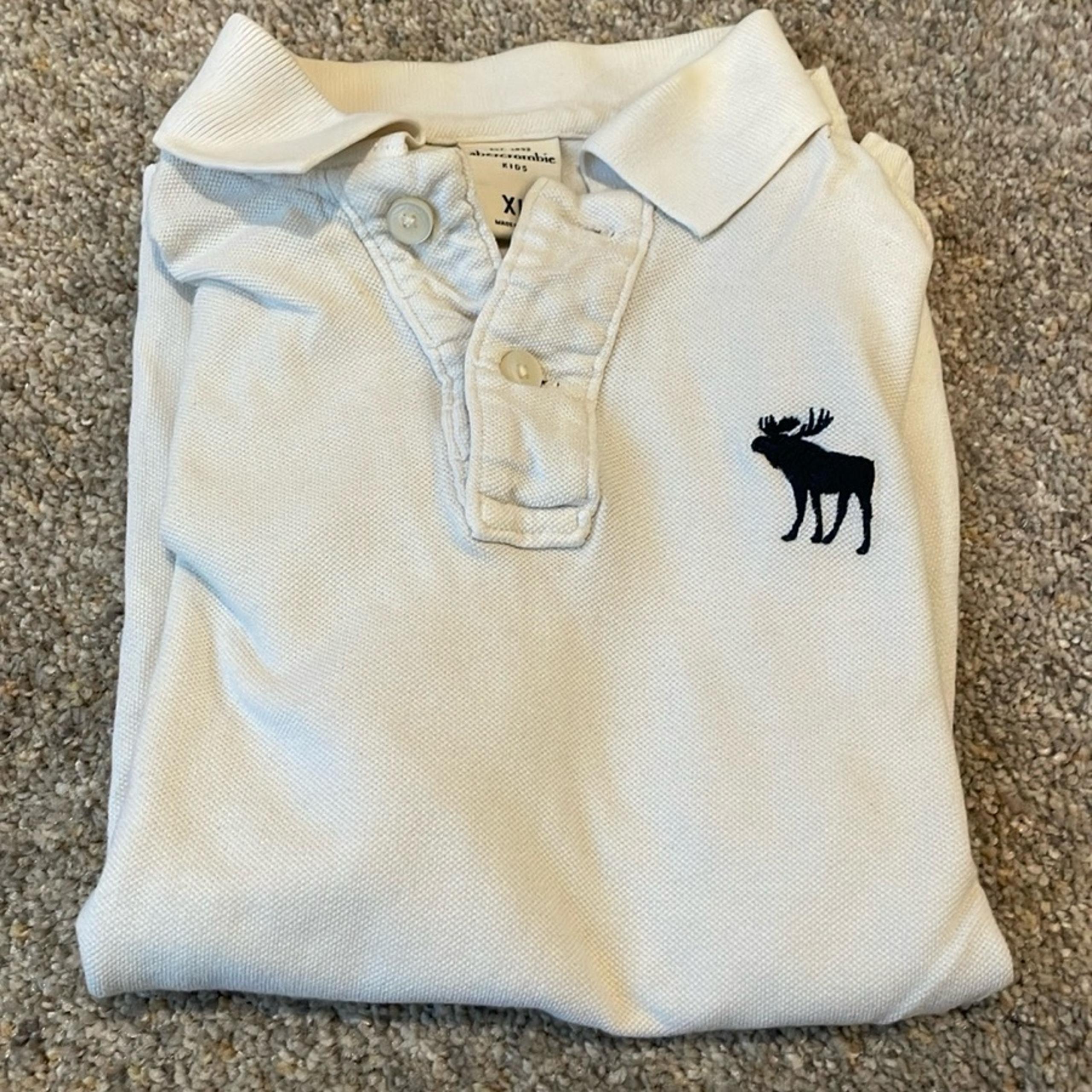 Abercrombie Kids XL White Polo Shirt
