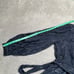 Anthropologie Dress Womens Medium Petite Blue Mini Jacquard High Collar Belted