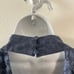 Anthropologie Dress Womens Medium Petite Blue Mini Jacquard High Collar Belted