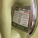 Vintage avocado green iron