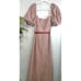 Antonio Melani Brown/White Plaid Sheath Front Slit Dress -Women Size 16