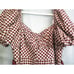 Antonio Melani Brown/White Plaid Sheath Front Slit Dress -Women Size 16