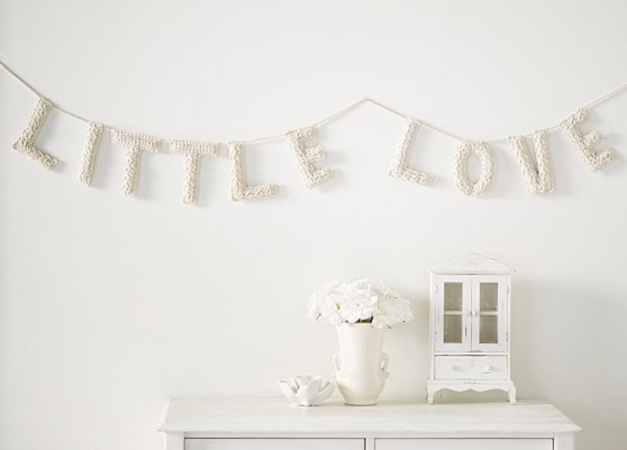 Pottery barn little love garland
