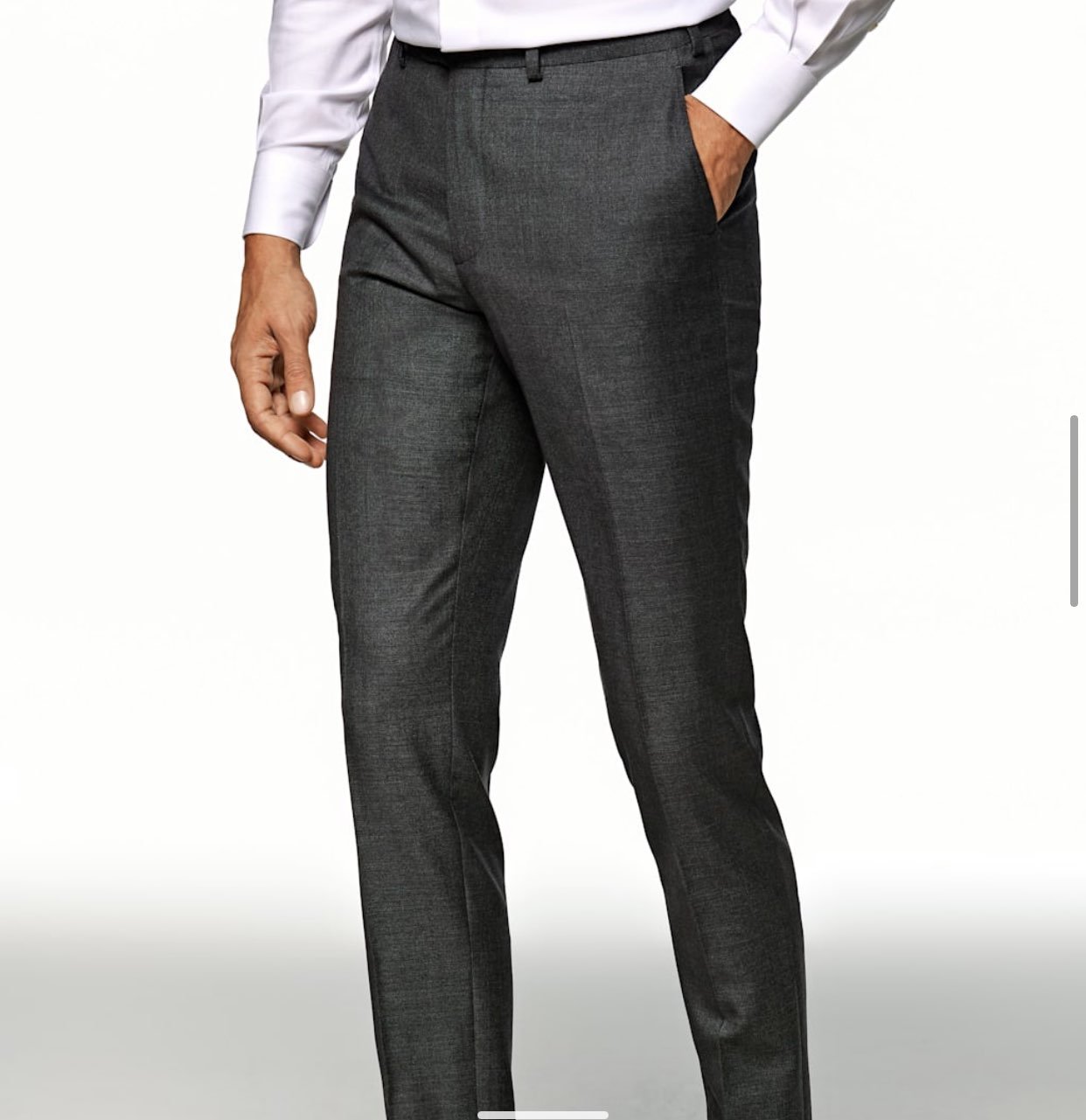 Suitsupply Dark Grey Brescia Dress Pants size 32S