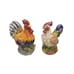 Set Of 2x Rooster Chicken Treasure Craft Barn Ceramic Cookie Jar Biscuit GKA