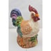 Set Of 2x Rooster Chicken Treasure Craft Barn Ceramic Cookie Jar Biscuit GKA