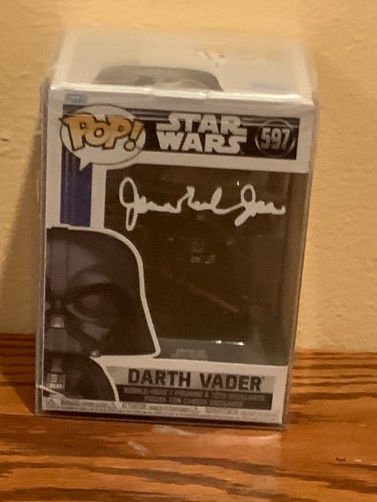 Funko Star Wars - Darth Vader #597 Facsimile Laser Autographed (Box & Protector)