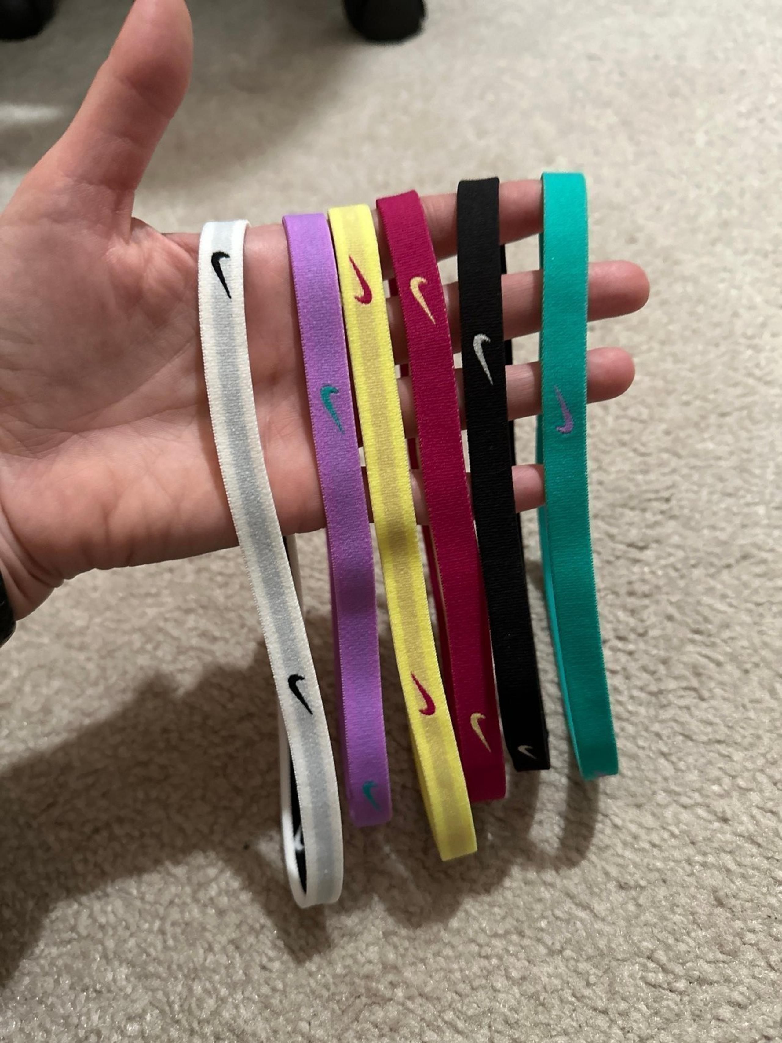 Nike elastic headbands colorful set of 6
