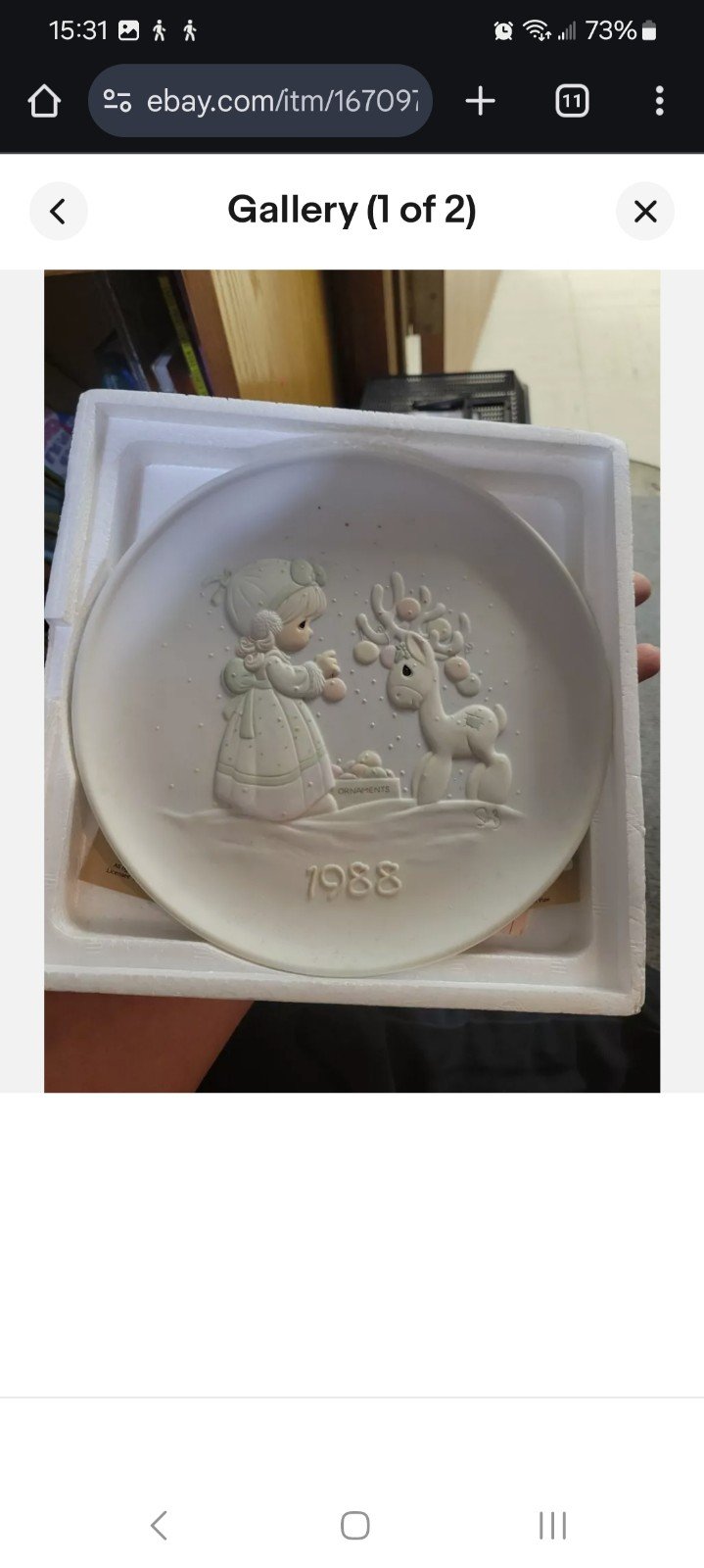 Precious moments collector plates