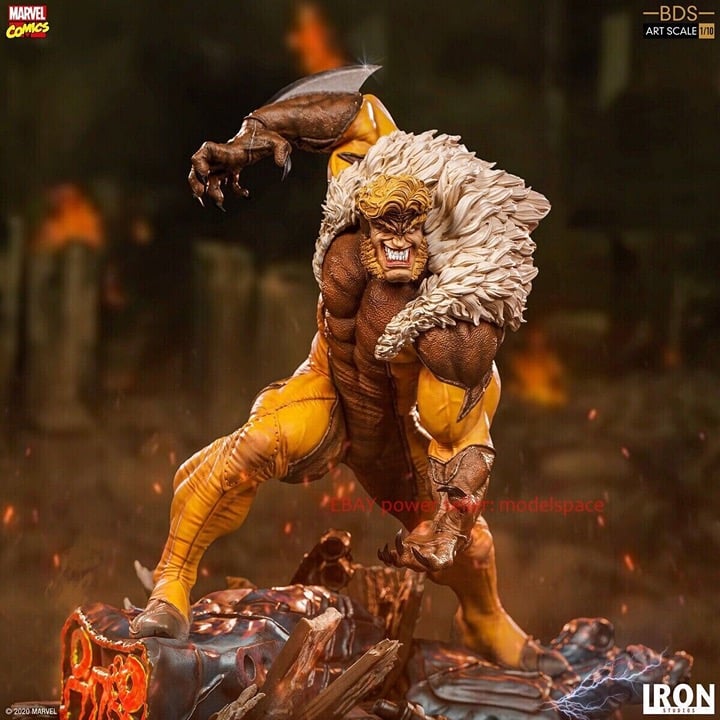 IRON STUDIOS Sabretooth Scale 1/10 X-Men Figure Statue in stock BRAND NEW IN BOX