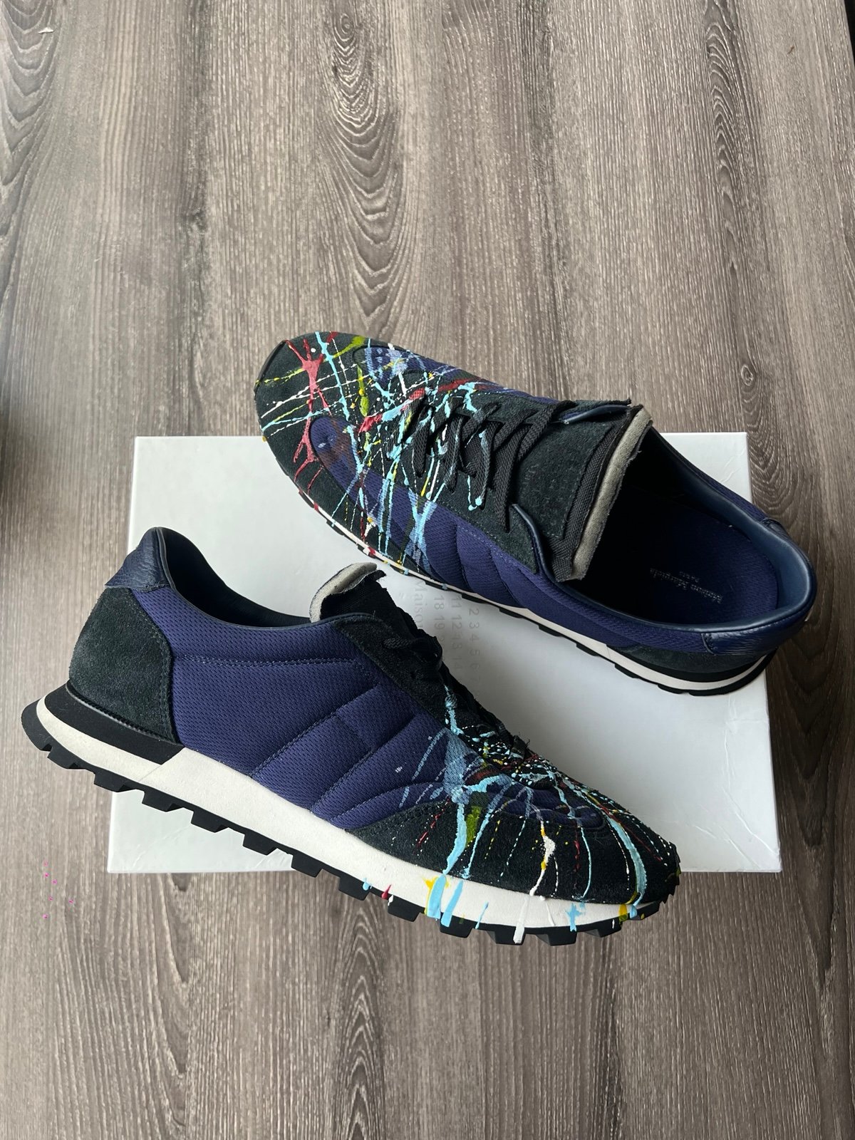 Maison Margiela Paint Splatter Navy Size 10 ( EU 43)
