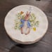 Peter Rabbit Beatrix Potter Set of 4 Salad Plates Scalloped Gold Easter 8