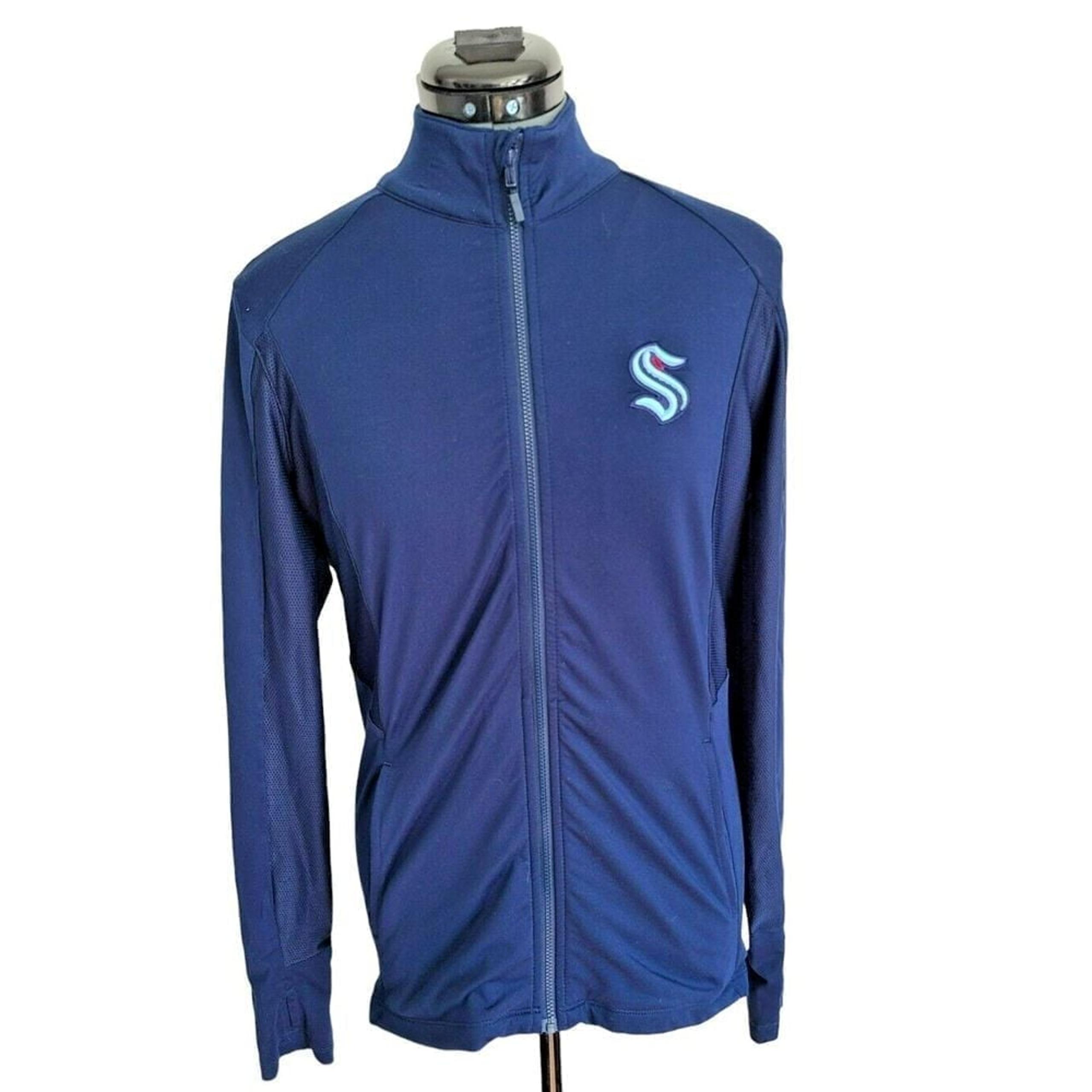 Seattle Kraken Full Zip Shirt Size M