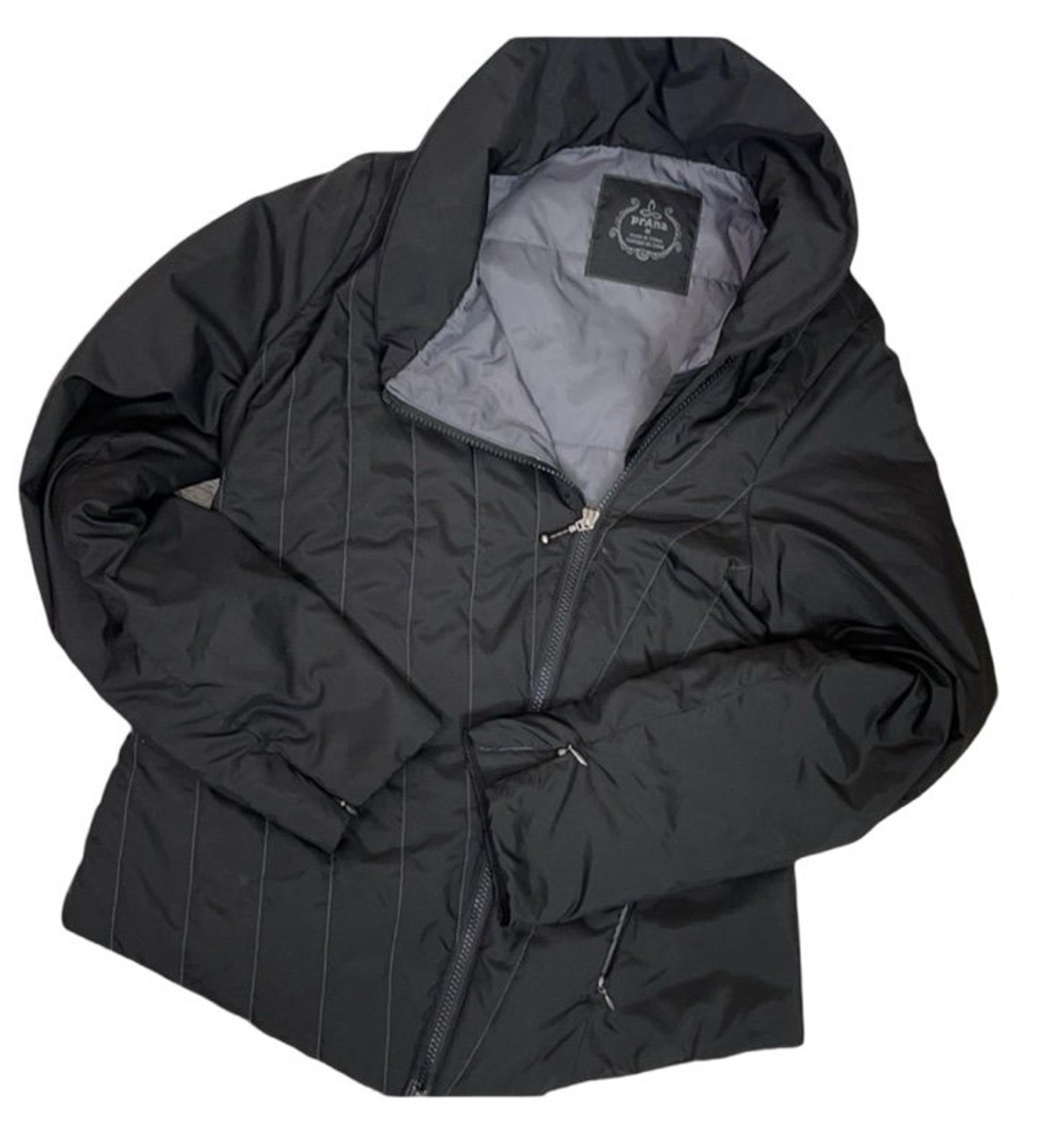 Prana Women’s Black Lightweight Breathe Collection Asymmetrical Jacket Sz Medium