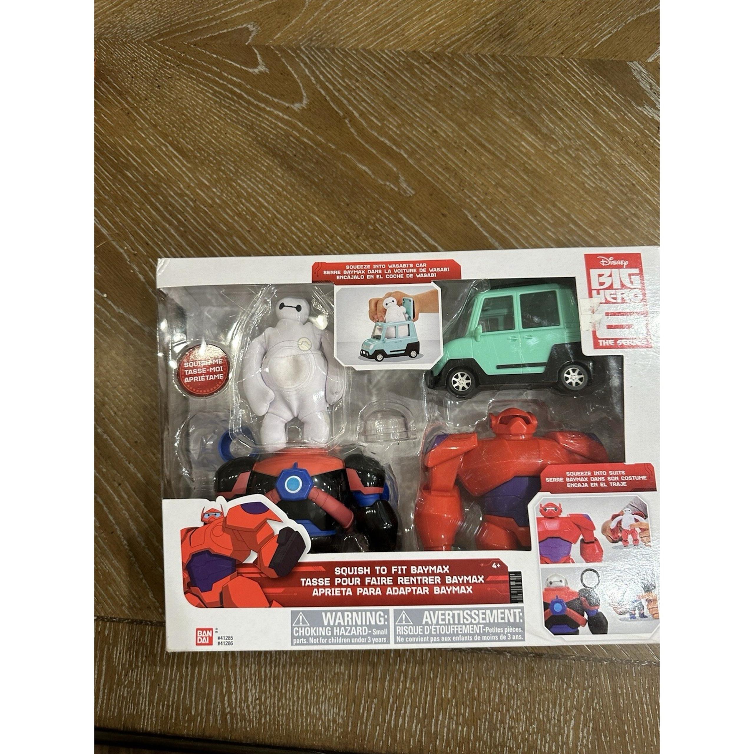 Disney Marvel 2018 Bandai Big Hero 6 SQUISH TO FIT BAYMAX Action Figure Read Des