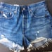 Levis highrise 501 shorts