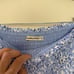 NEW ABERCROMBIE SMOCKED MIDI SKIRT BLUE SIZE Small