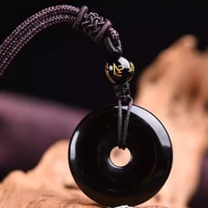 Black Obsidian Spiritual Grounding Energy Protection Crystal Obsidian Necklace