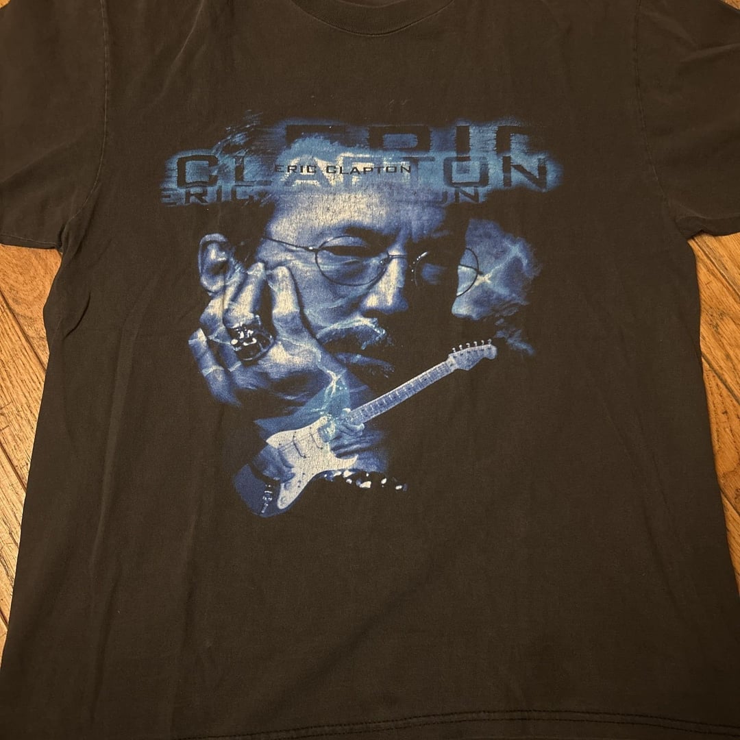 Vintage 1998 Eric Clapton World Tour Graphic Band T-Shirt Size L