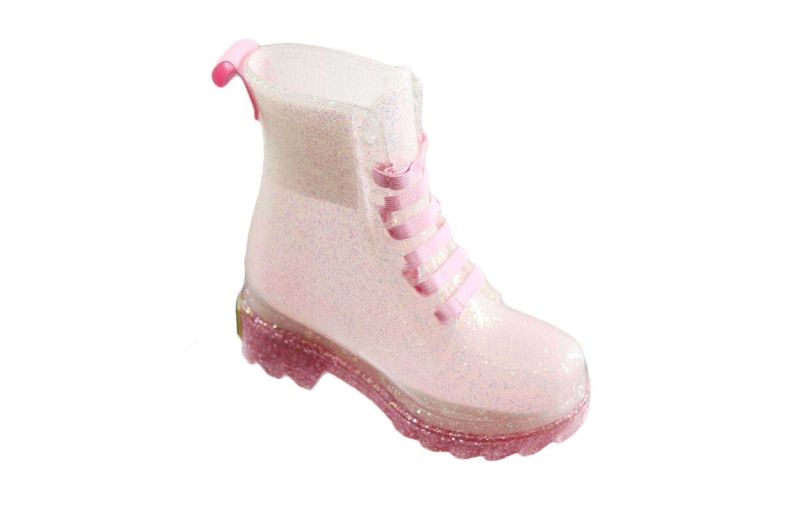 Toddler Boots Western Chief Stella Shimmer Glitter Rain Boots Size 5 Purple/Pink