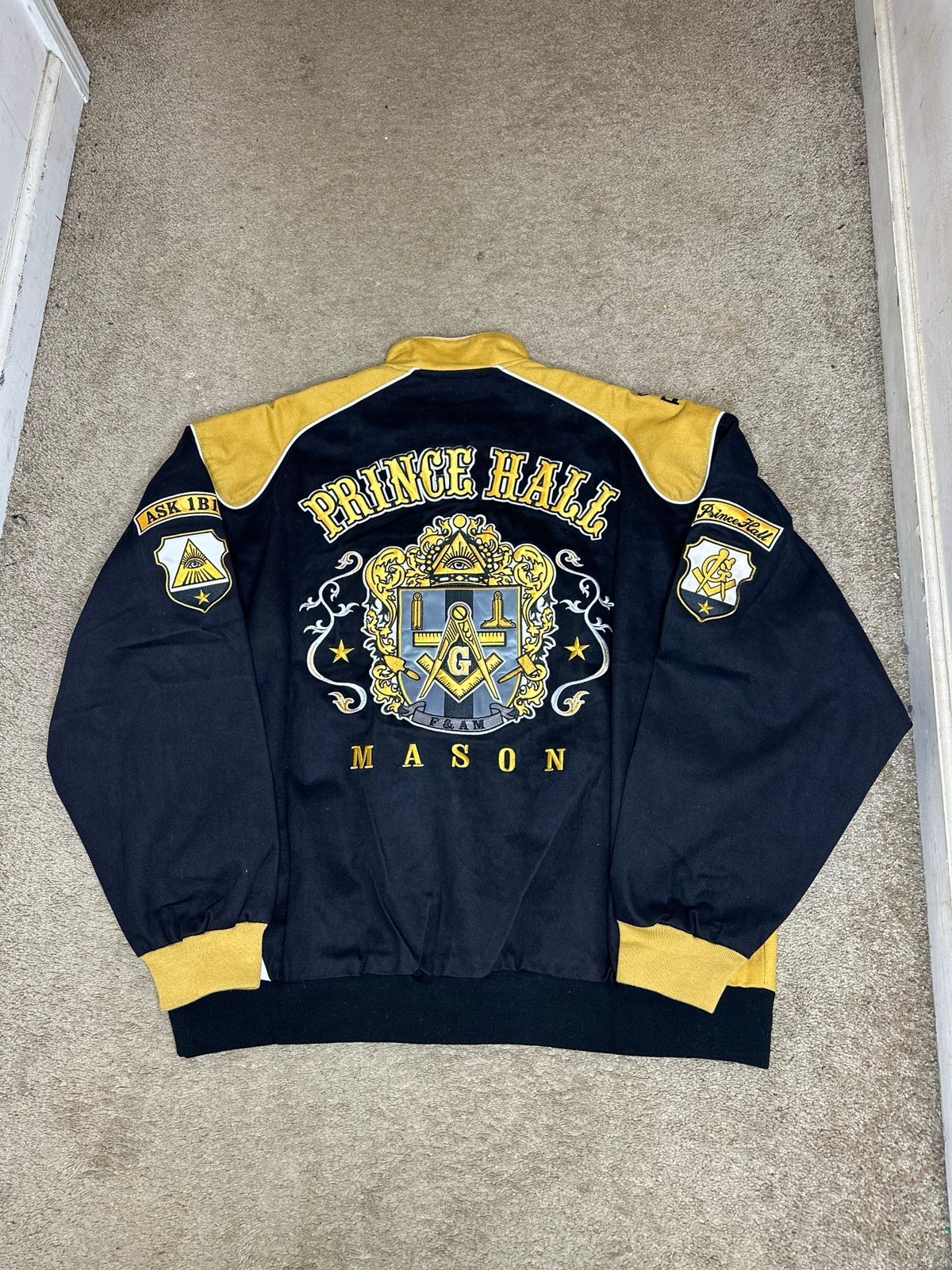 Vintage Prince Hall Mason Nascar Jacket