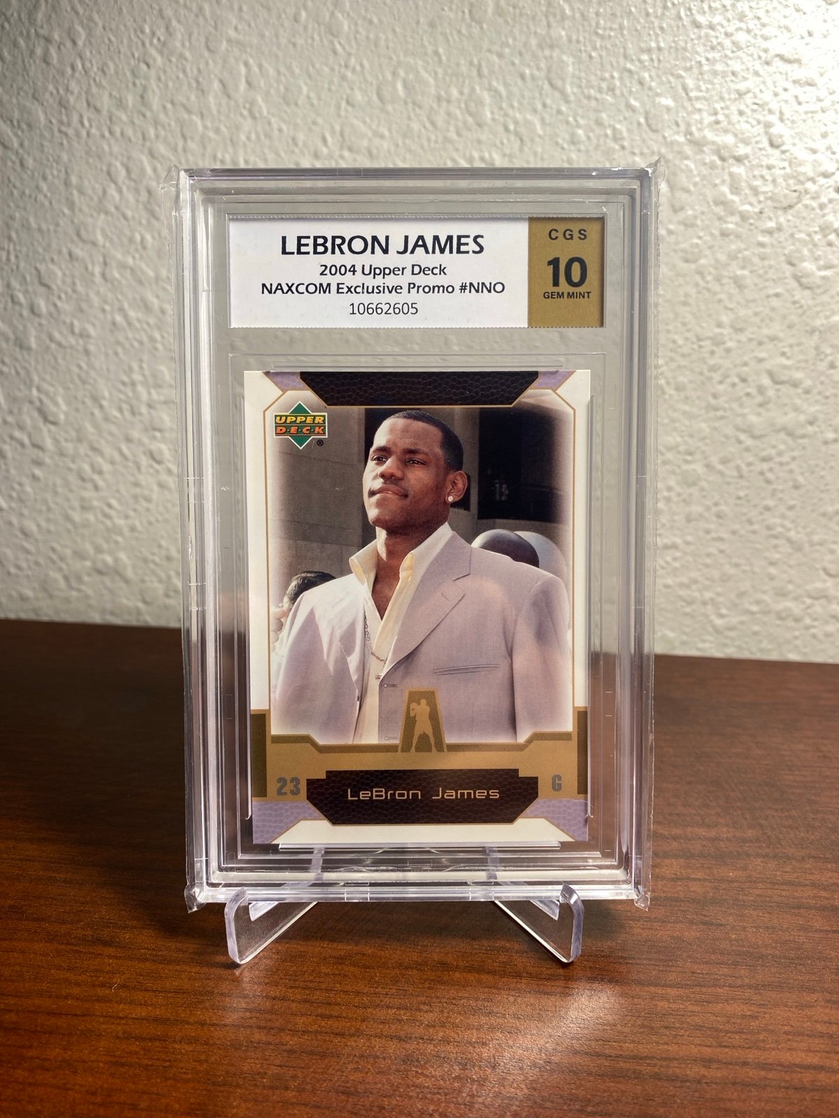 2004 Upper Deck UD LeBron James NAXCOM Exclusive PROMO CGS 10