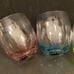 Anton Studio Multicolor Bubble Wine Glass Fizz DOF Tumblers Set of 4 Glasses