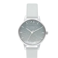 Olivia Burton Wishing Wave Glitter Eco Friendly Women's Watch, 30mm