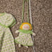 1997 Vintage Polka Dot Dress w Doll Purse (3T)