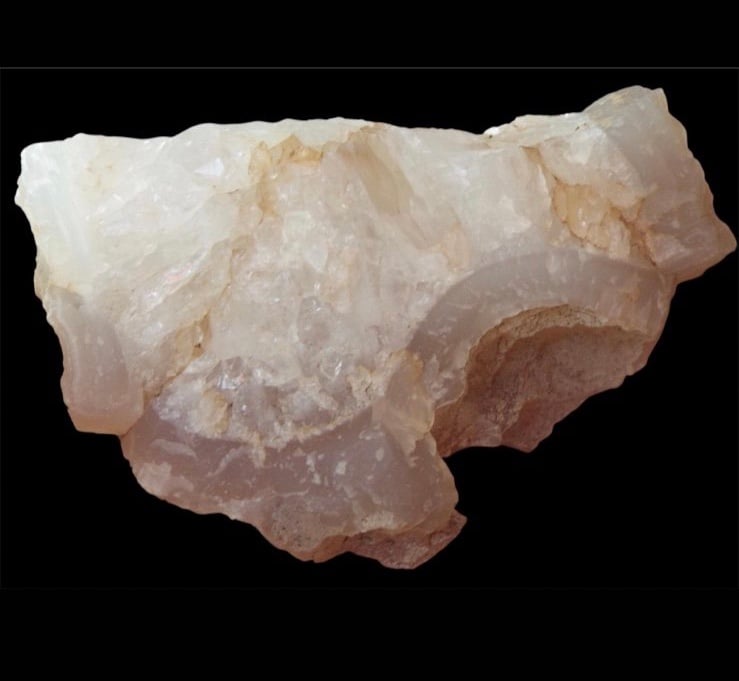 Raw agate with clear quartz