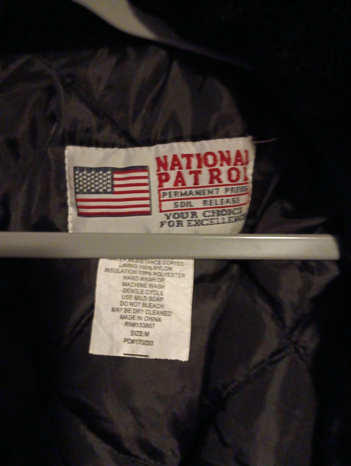 National Patrol Security Jacket pre owned size M