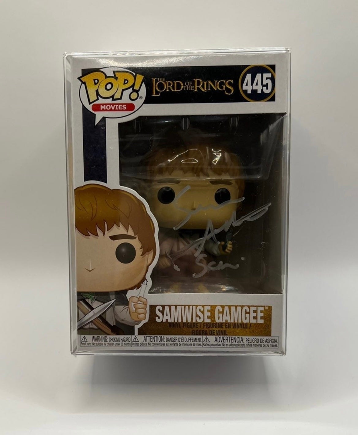 Samwise LOTR Funko Pop Autographed by Sean Astin