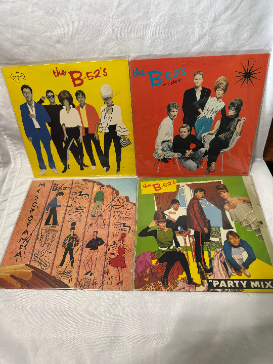 The B-52s Lot of First Four Records LPs Vinyl Punk New Wave Classics!