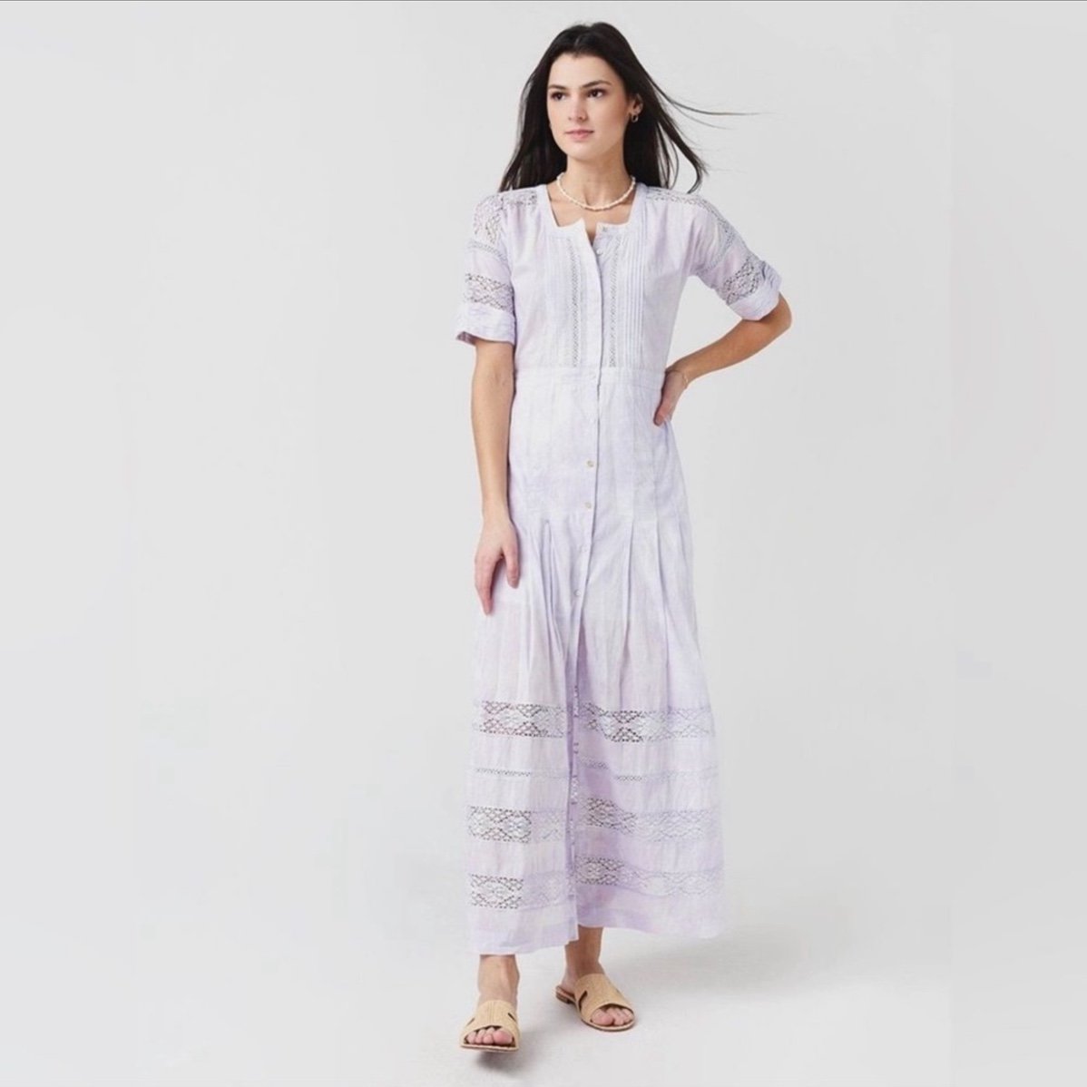 NWT LoveShackFancy Edie Midi Dress size XL