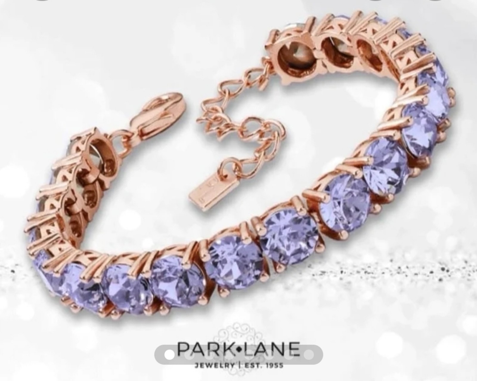 Park Lane Lavender Rose Gold impression Bracelet