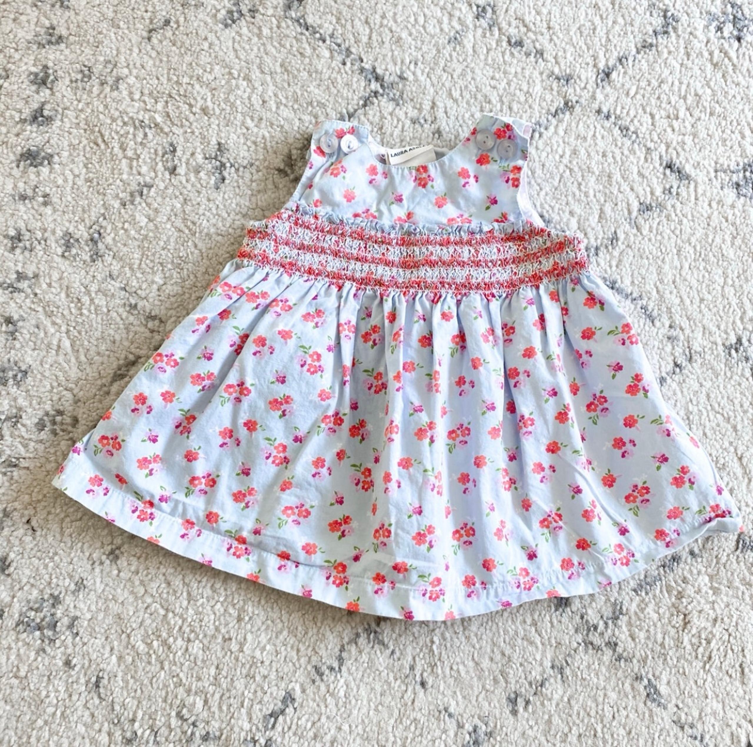 Laura Ashley Blue Floral Dress