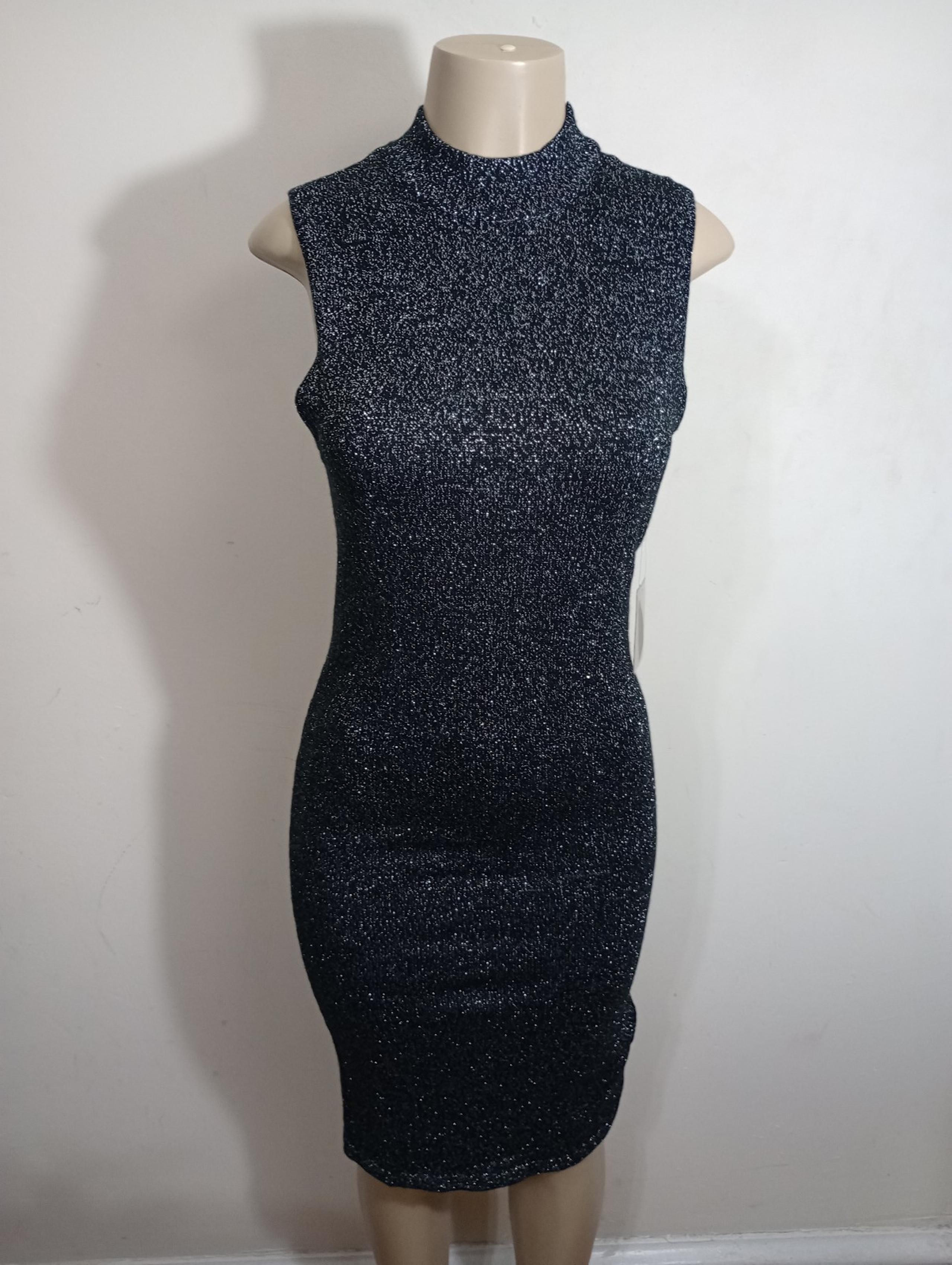Forever 21 Women's Size Large Black Knit Bodycon Dress