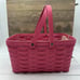 2010 Longaberger Medium Market Basket Summer Bright Pink Easter Protector