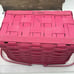 2010 Longaberger Medium Market Basket Summer Bright Pink Easter Protector