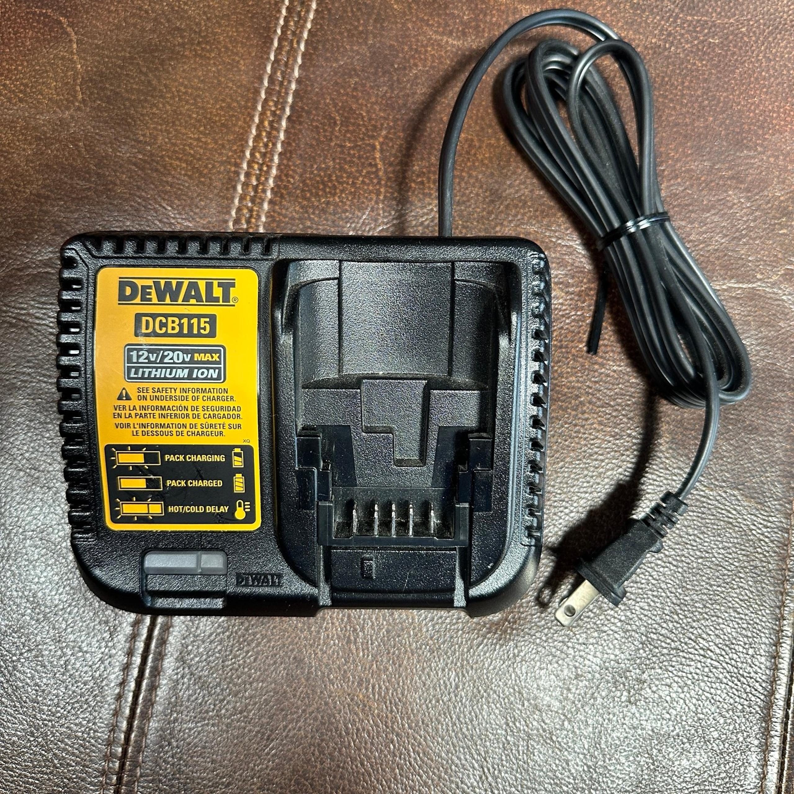 Dewalt DCB115 12V to 20V Lithium-Ion Battery Charger Genuine OEM max volt
