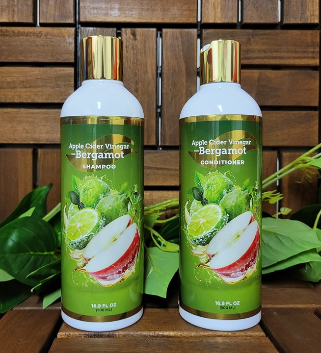 Apple Cider Vinegar with Bergamot Combo Shampoo + Conditioner (2 Pack)