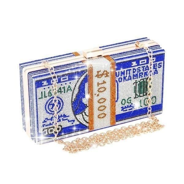 Bling Dollar Bill Bag