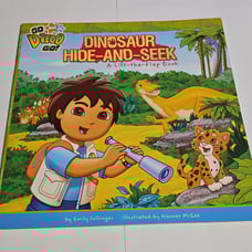 Dinosaur hide-and-seek. Lift a flat book. Go, DiegoGo.
