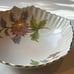 Antique Vintage Porcelain bowl/Plate made in japan pink Bowl w/Gold Trim Flowers