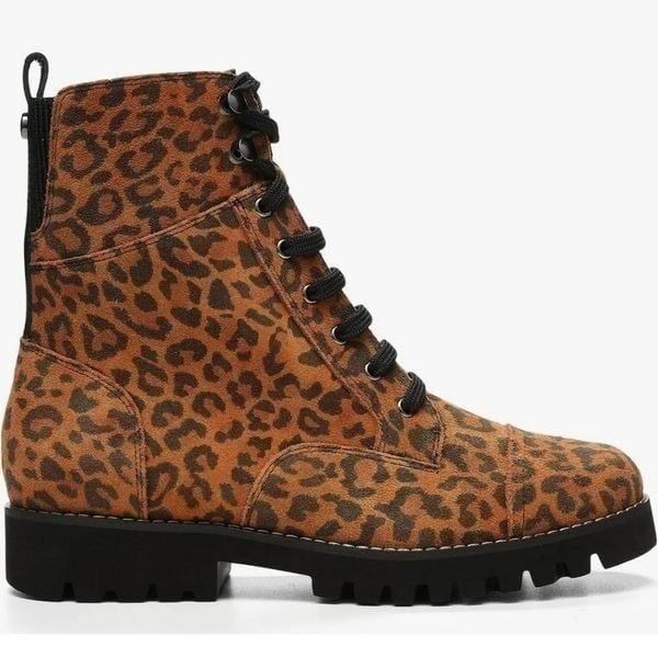 New Donald J Pliner Shoes Donald Pliner Ease Lace Up Boot Leopard Print size 6.5